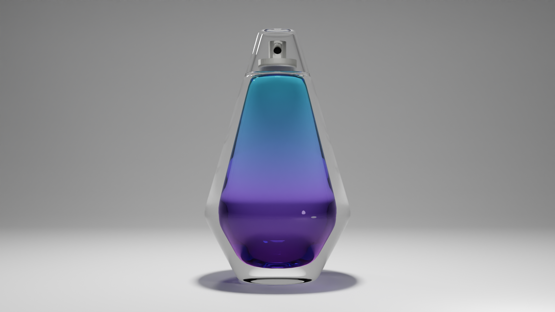 Rendu final du flacon du parfum sur Blender